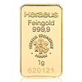 1 Gramm Goldbarren