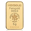 5 Gramm Goldbarren