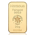 20 Gramm Goldbarren