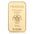 100 Gramm Goldbarren